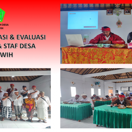 RAPAT KOORDINASI & EVALUASI KINERJA PERANGKAT DAN STAF DESA JATILUWIH